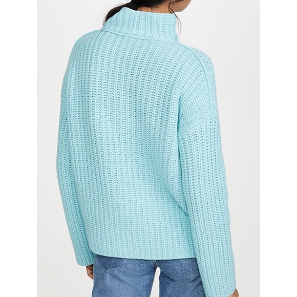 Vince Lofty Rib Aria Chunky Oversized Turtleneck Sweater - Picture 5 of 13